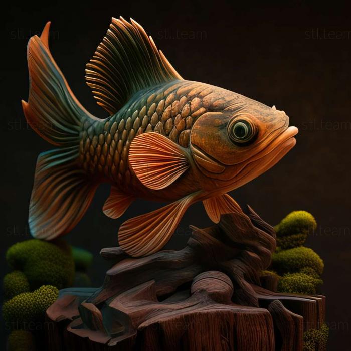 3D model Dwarf nannostomus fish (STL)